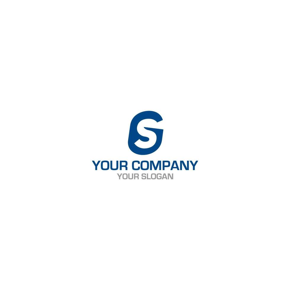 Simple GS Logo Design Vector