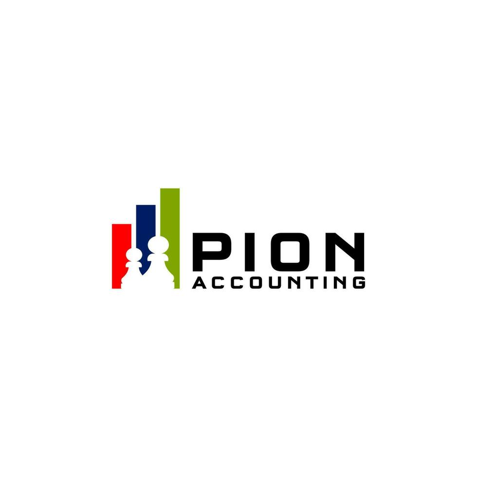 Pion Accounting Logo Design Vector