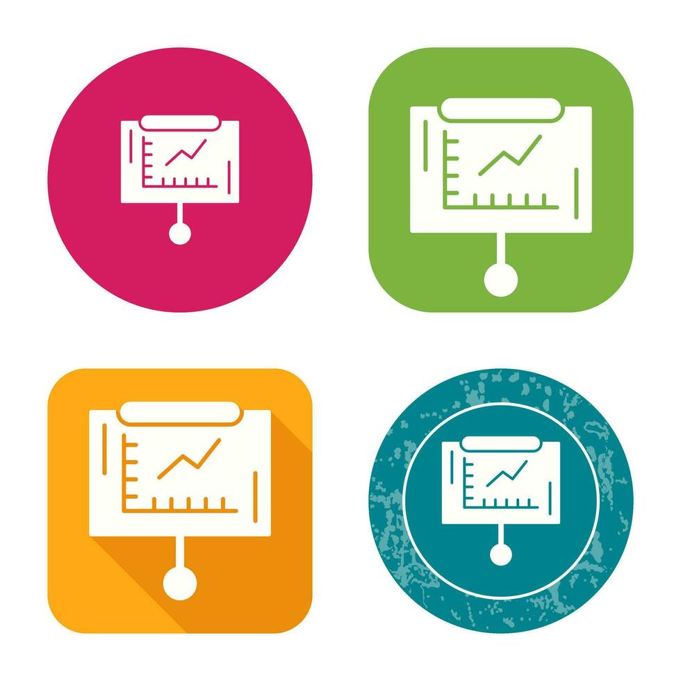 Line Graph Vector Icon