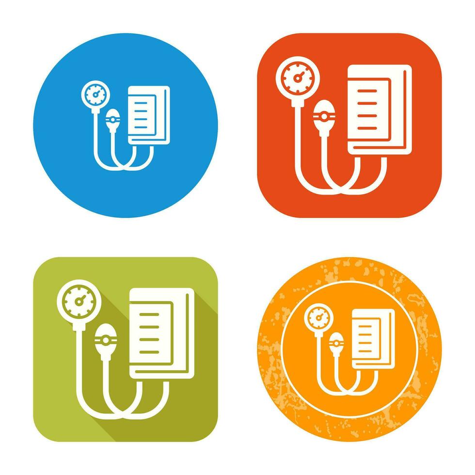 Blood Pressure Gauge Vector Icon