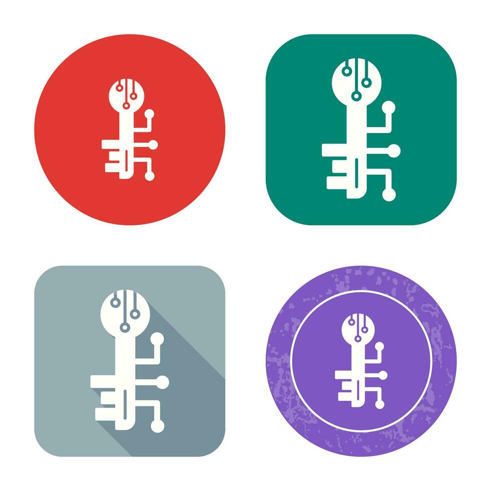 Electronic Key Vector Icon