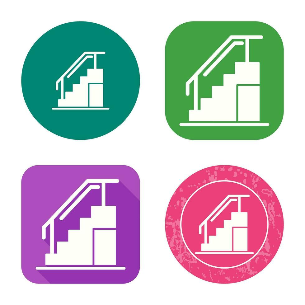 icono de vector de escaleras