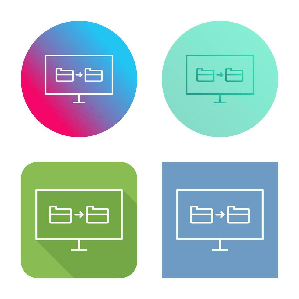 Unique File Sharing Vector Icon