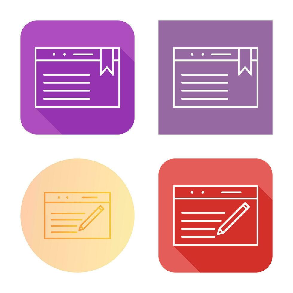 Unique Content Planning Vector Icon