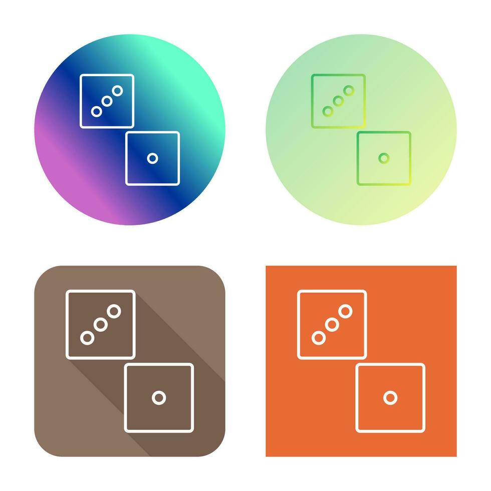 Unique Dice Vector Icon