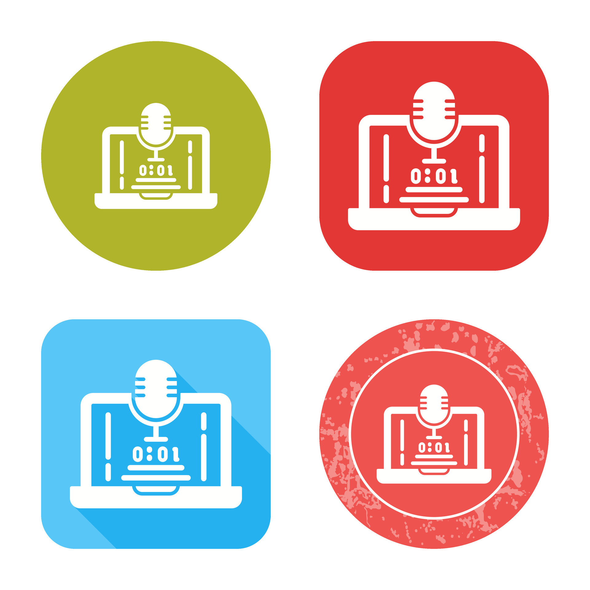 Voice Recorder Vector Icon 25887985 Vector Art at Vecteezy