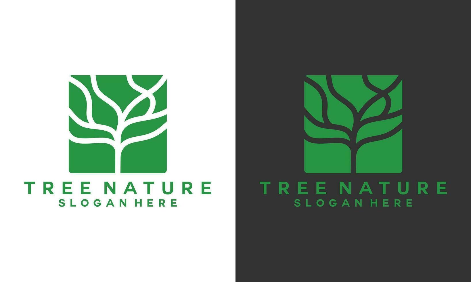 abctract tree nature logo vektor. tree icon logo illustration. vector