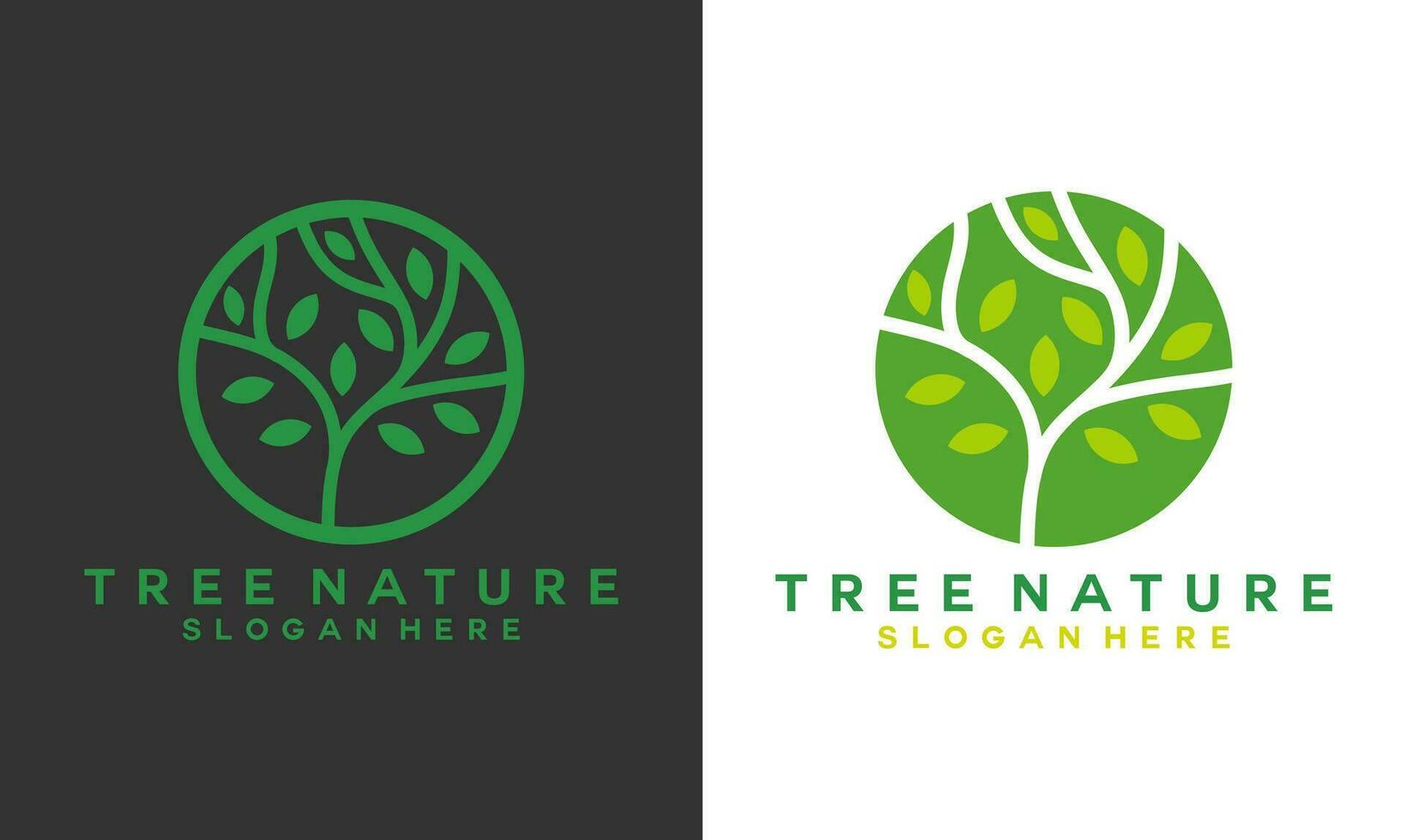 abctract tree nature logo vektor. tree icon logo illustration. vector