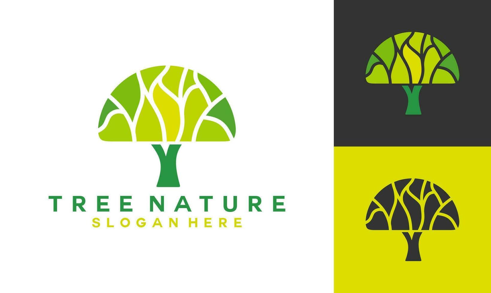 abctract tree nature logo vektor. tree icon logo illustration. vector