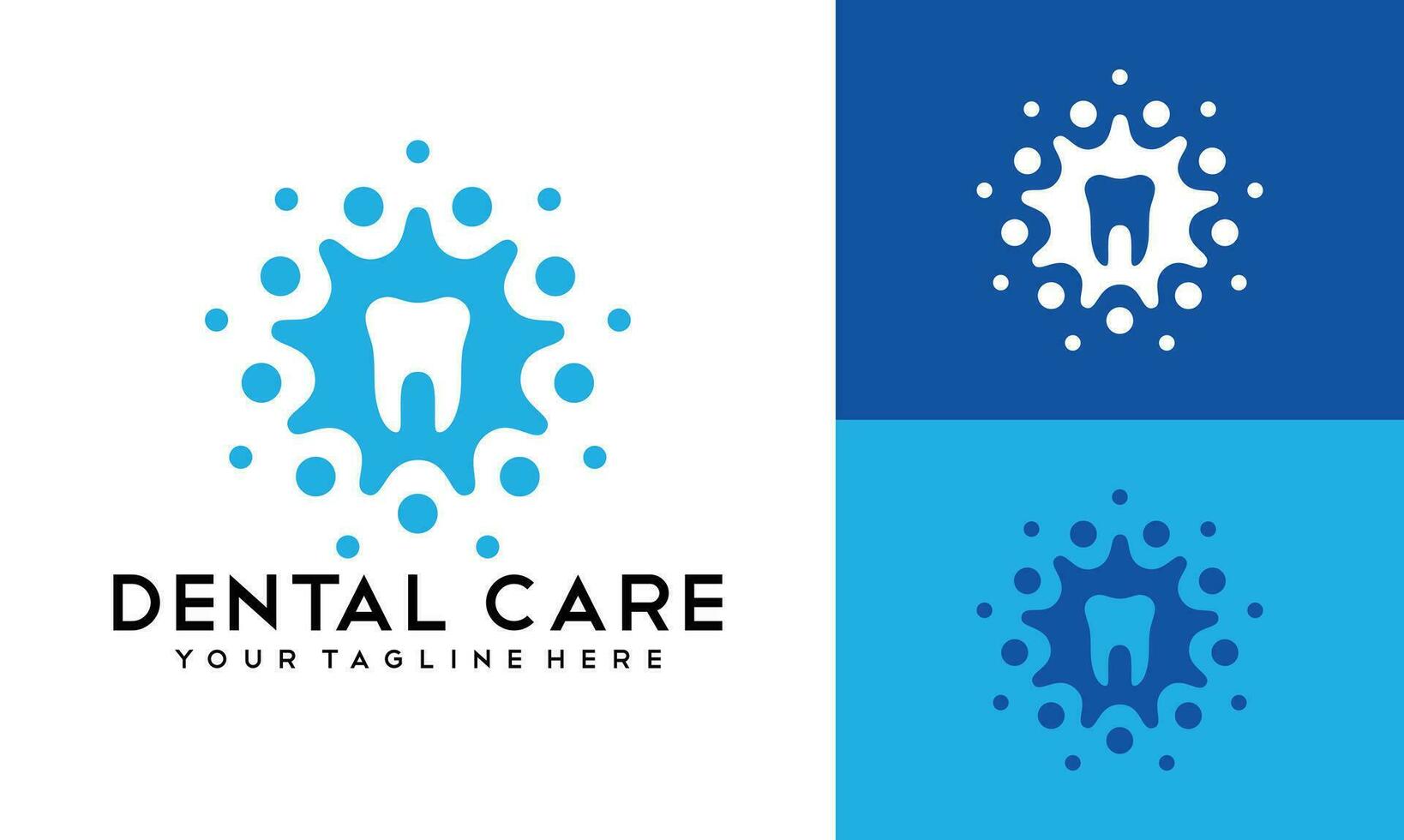 Dental care logo tamplete illustration vektor. Dentist logotype icon illustration concept. vector