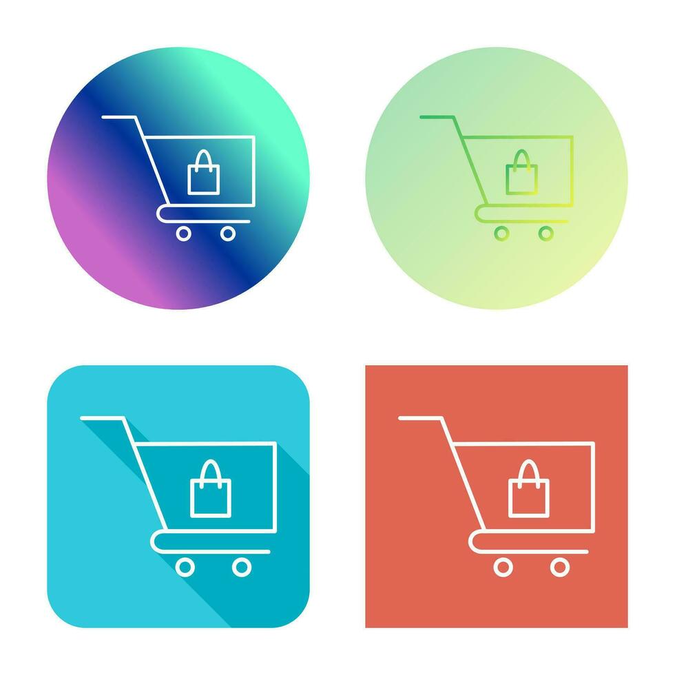 Unique Cart Vector Icon