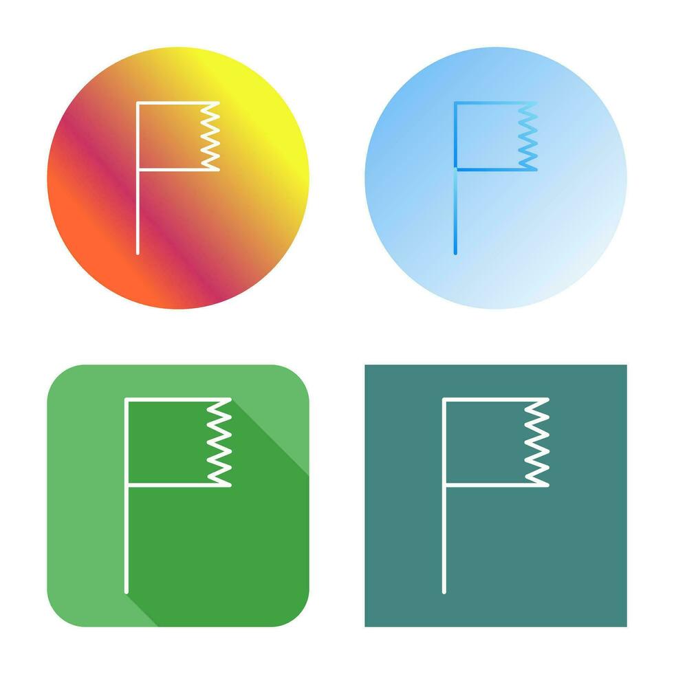 Unique Flag Vector Icon