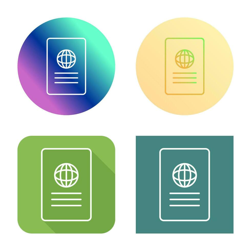 Unique Global Report Vector Icon