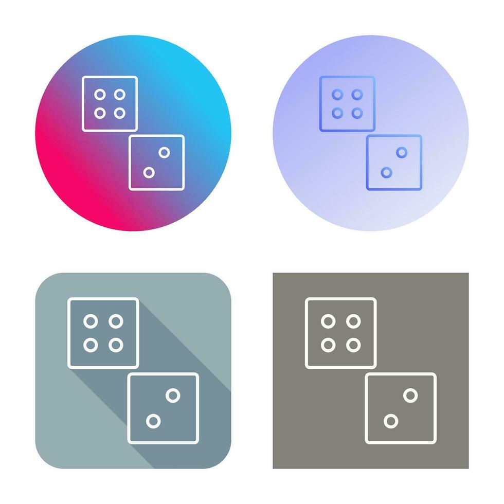 Unique Dice Vector Icon