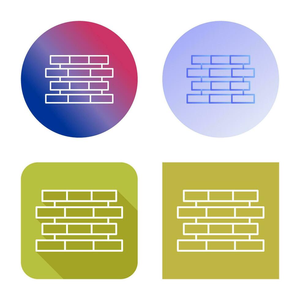 Unique Bricks Vector Icon