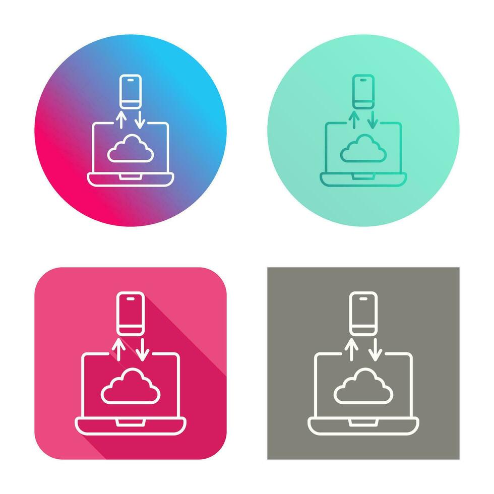 Data Transfer Vector Icon