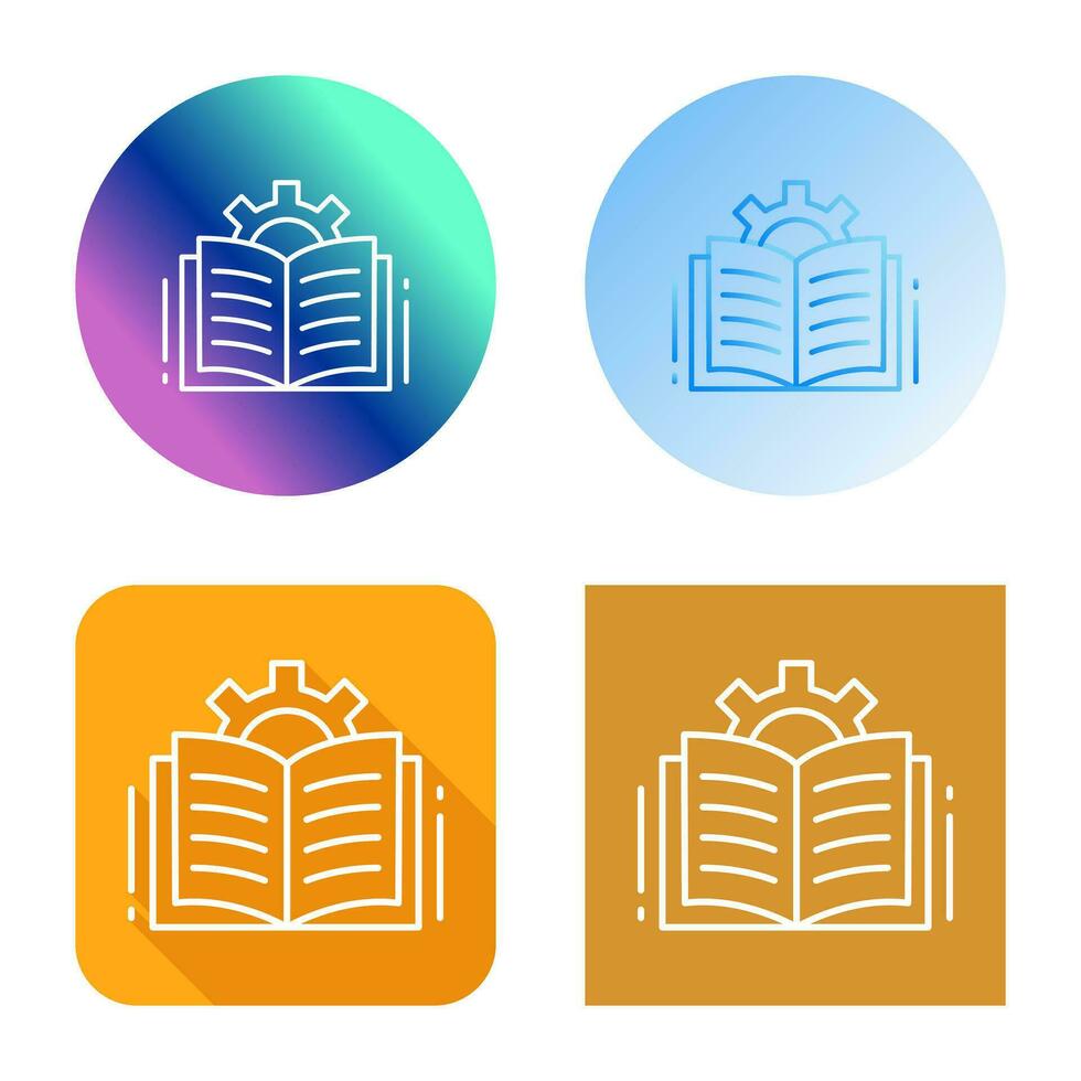 icono de vector de libro abierto