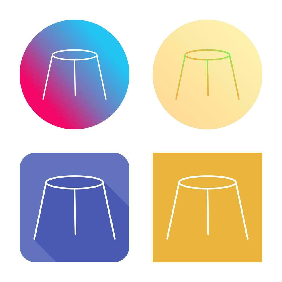 Unique Stool Vector Icon