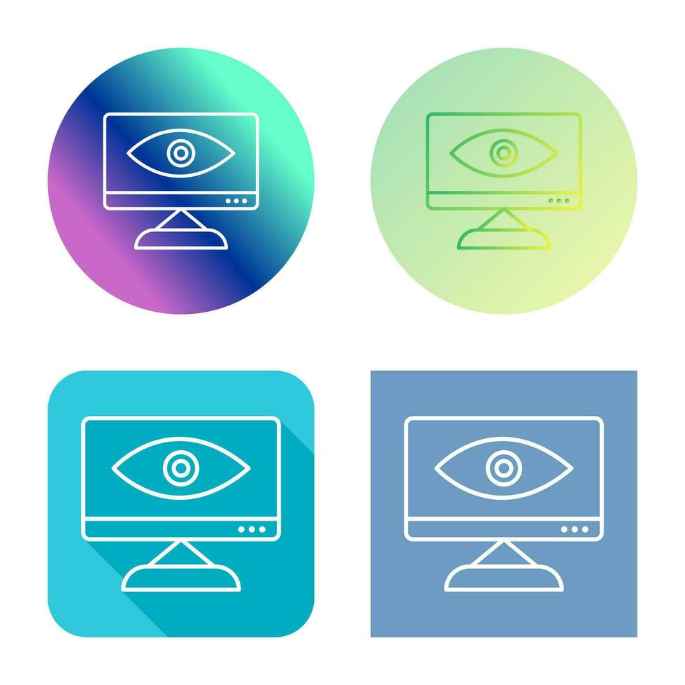 icono de vector de visibilidad web único