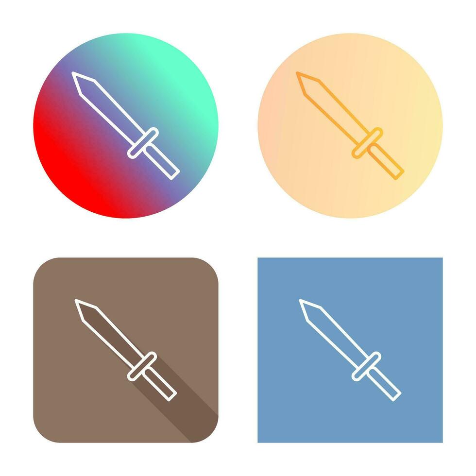 Unique Sword Vector Icon