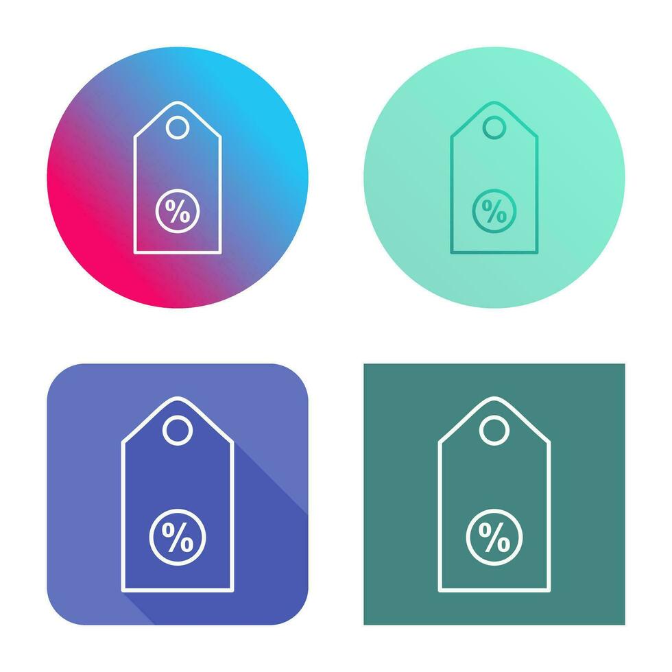 Unique Discount Tag II Vector Icon