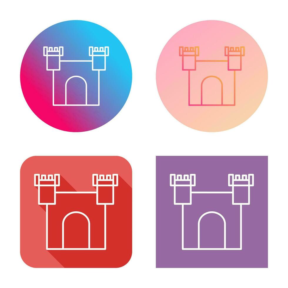 Unique Castle Vector Icon