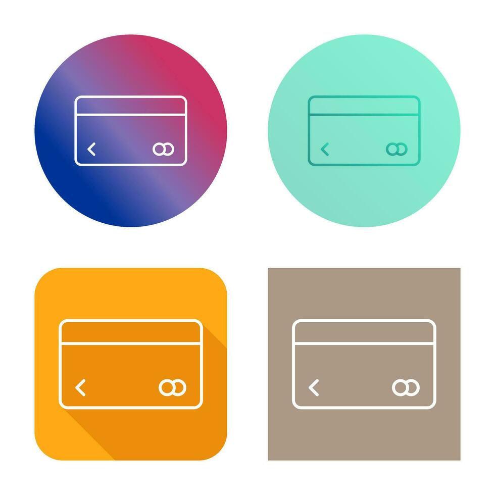 Unique Credit Card Vector Icon