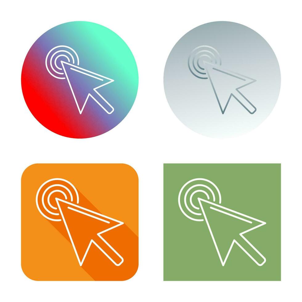Unique Click Vector Icon