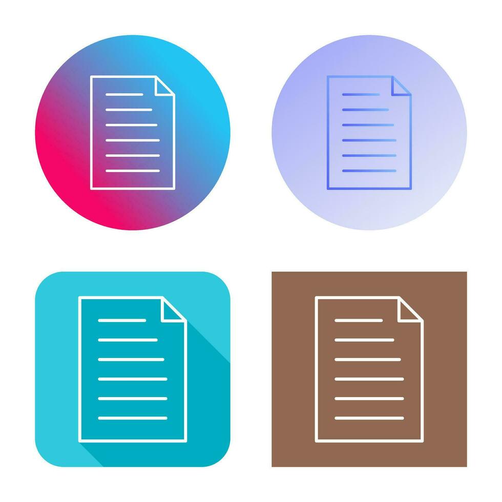 Unique Document Vector Icon