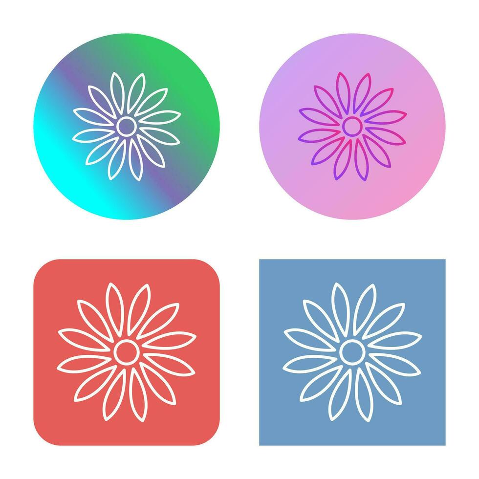 Unique Flower Vector Icon