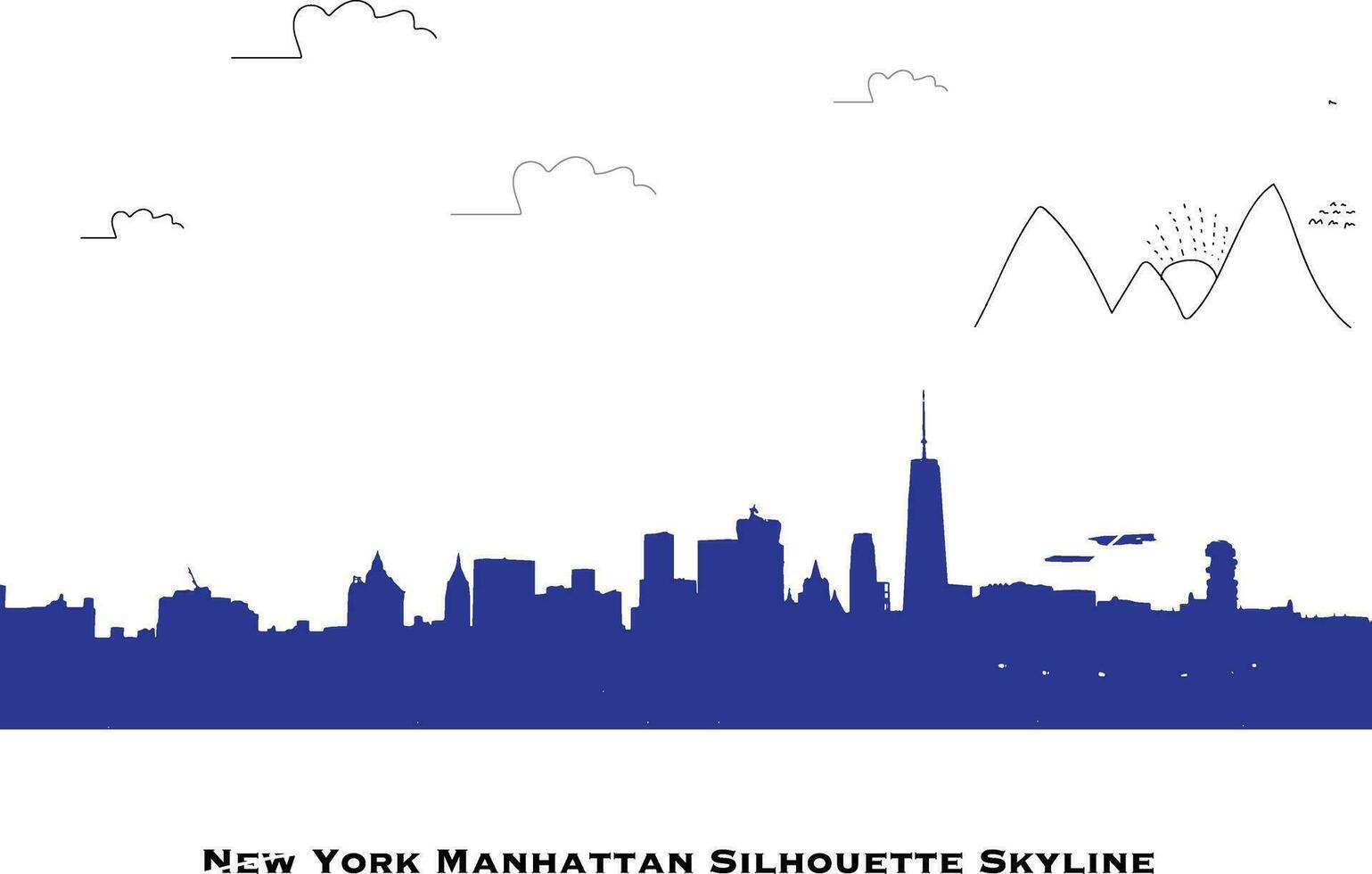 Business city skyline red buliding office without background. Black and white background, BUSINESS CITY. statue of liberty . a new york city . vector