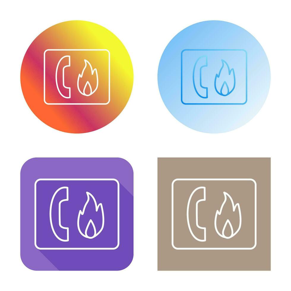 Unique Fire Emergency Vector Icon