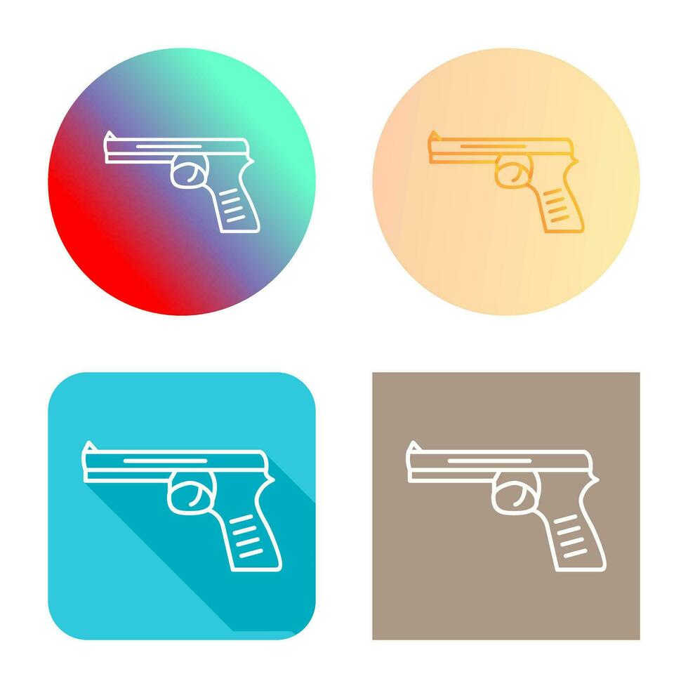 Unique Pistol Vector Icon