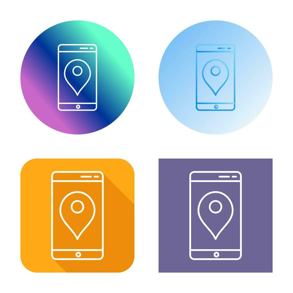 Unique GPS Service Vector Icon