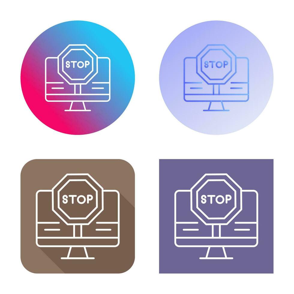 Stop Vector Icon