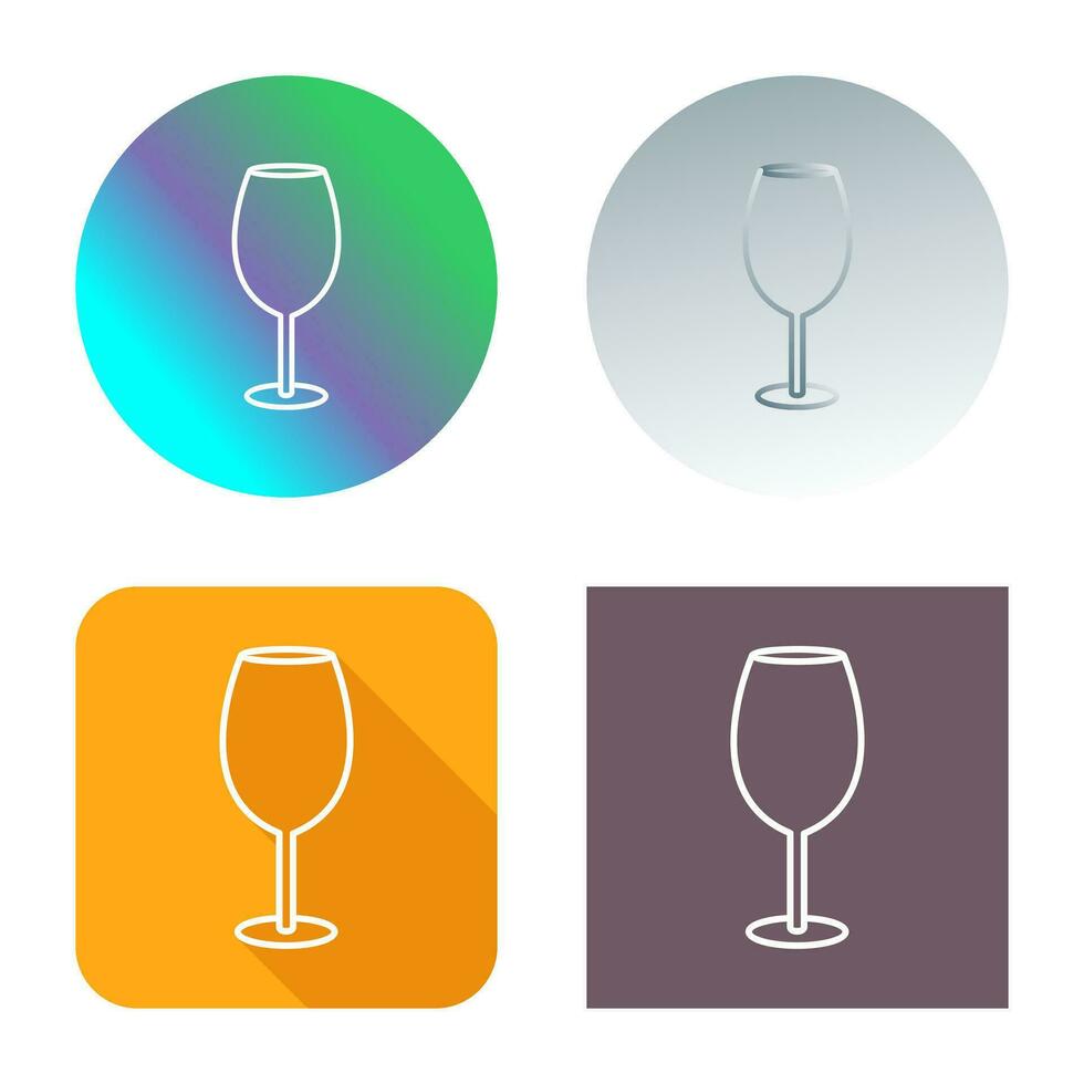 icono de vector de copa de vino