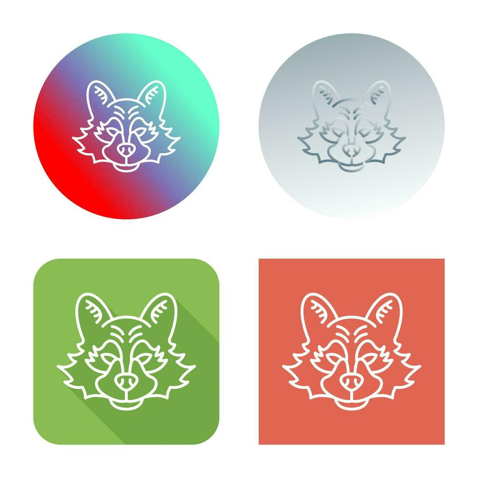 Raccoon Vector Icon