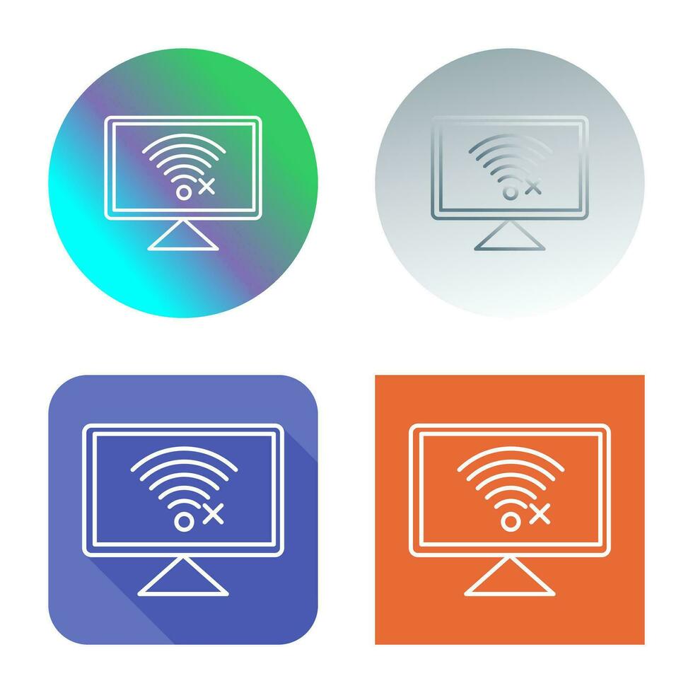 Disconnected Network Vector Icon