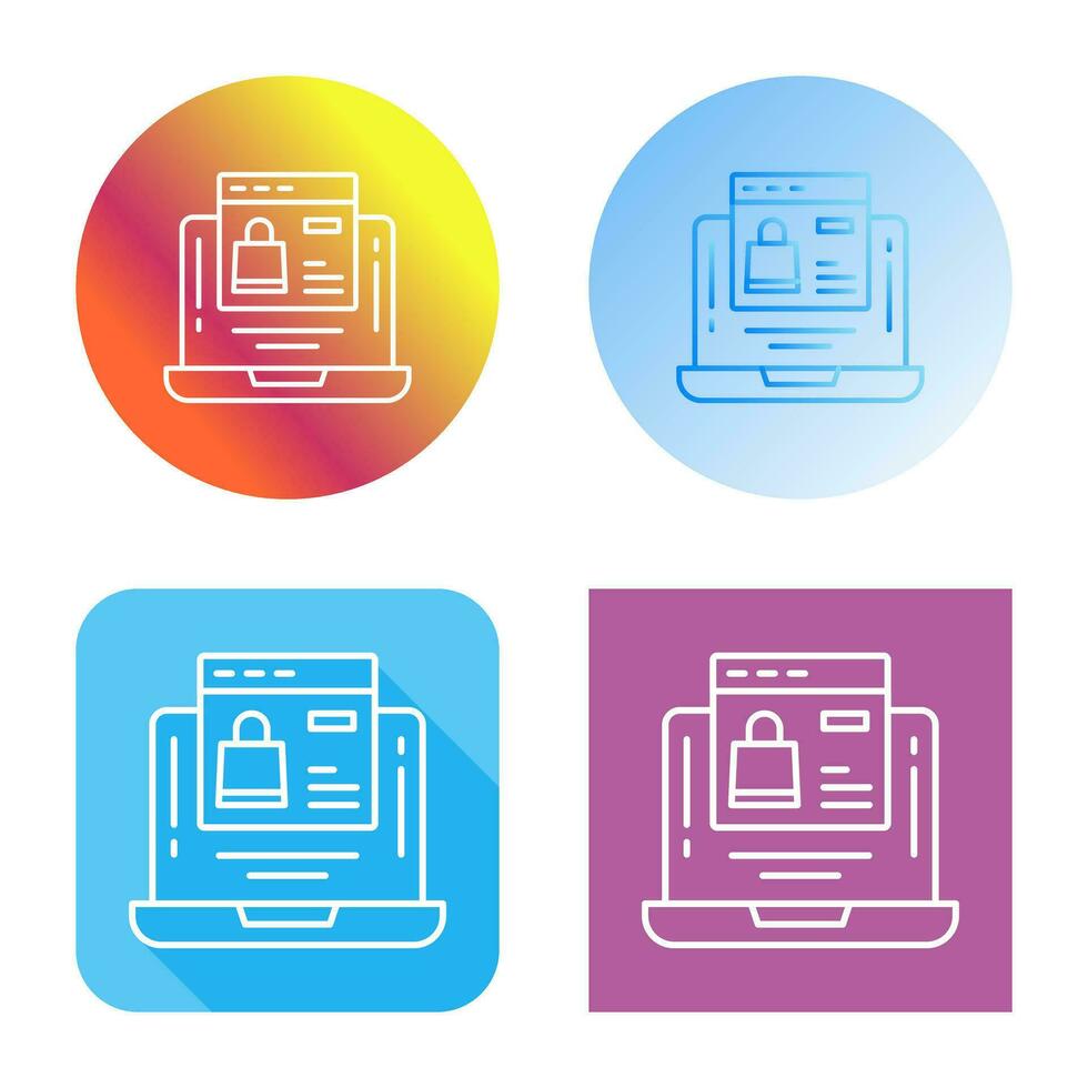 Online Shopping Vector Icon