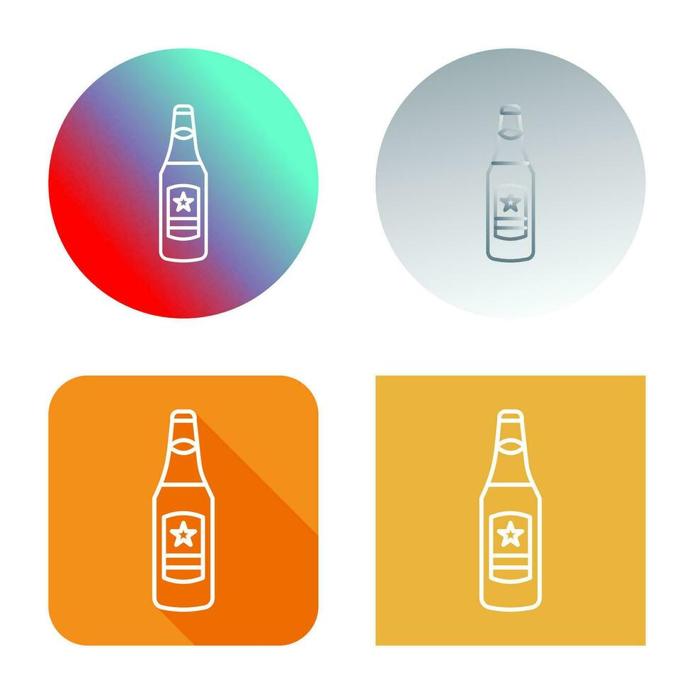 Beer Bottle Vector Icon