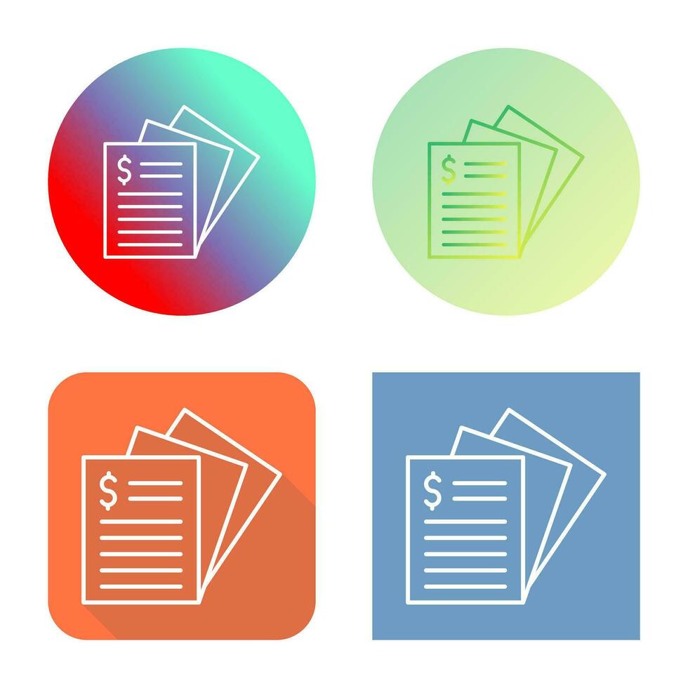 Invoice Vector Icon