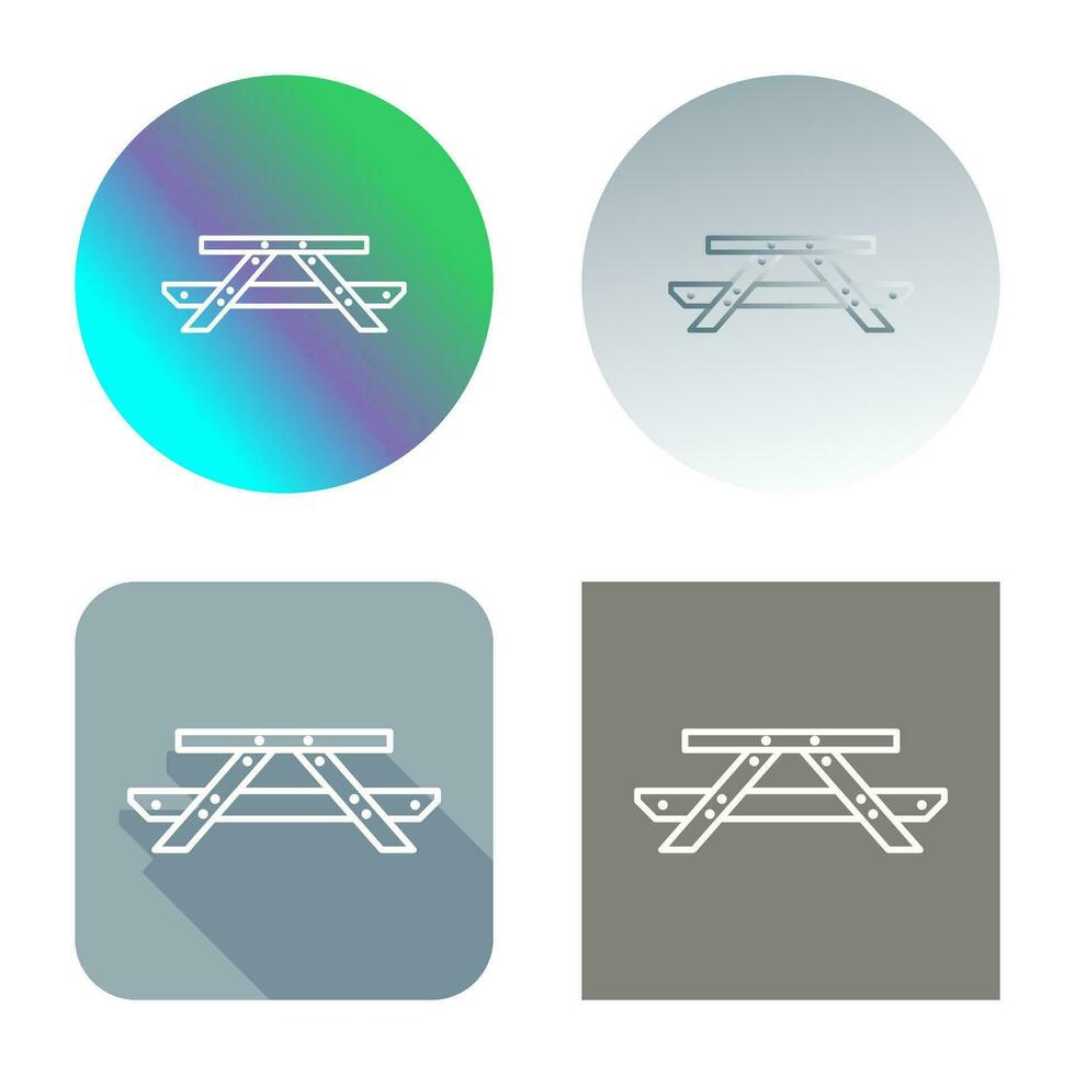 Picnic of Table Vector Icon