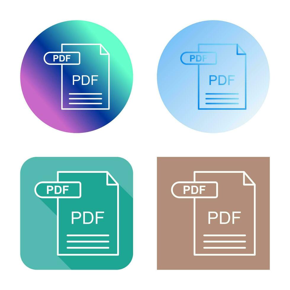 icono de vector de pdf