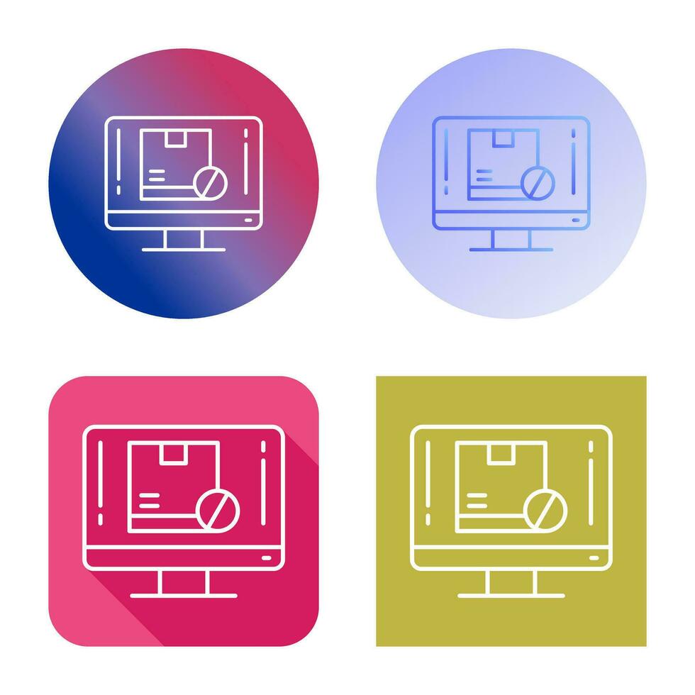 fuera de stock vector icono