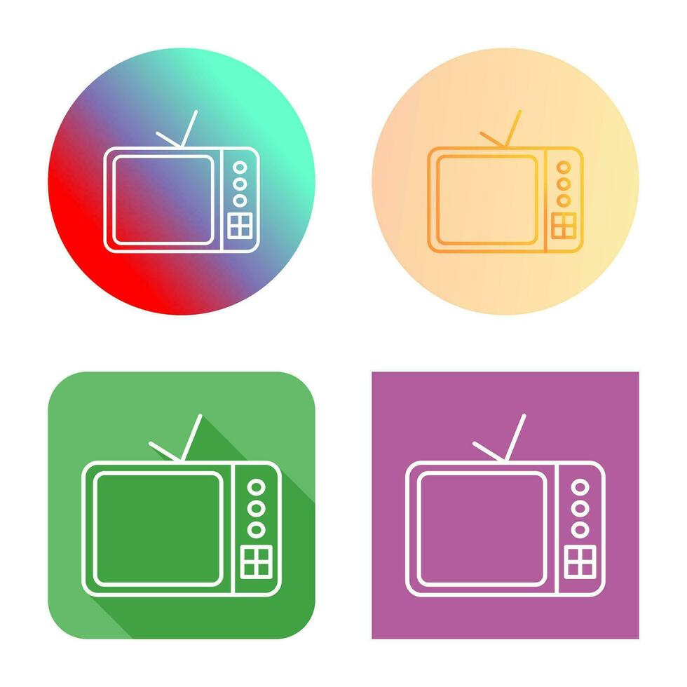 icono de vector de televisor