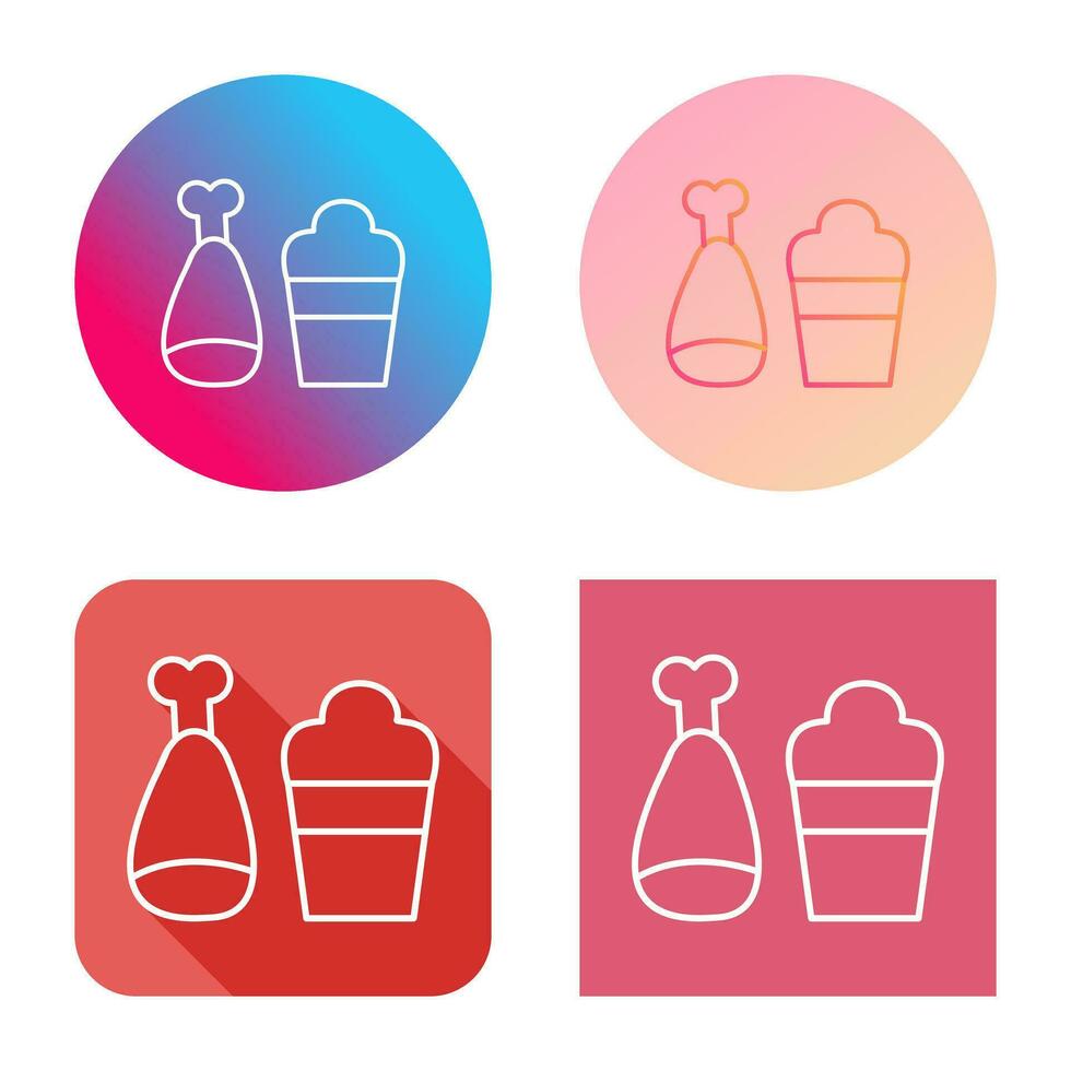Food and Beer Vector Icon