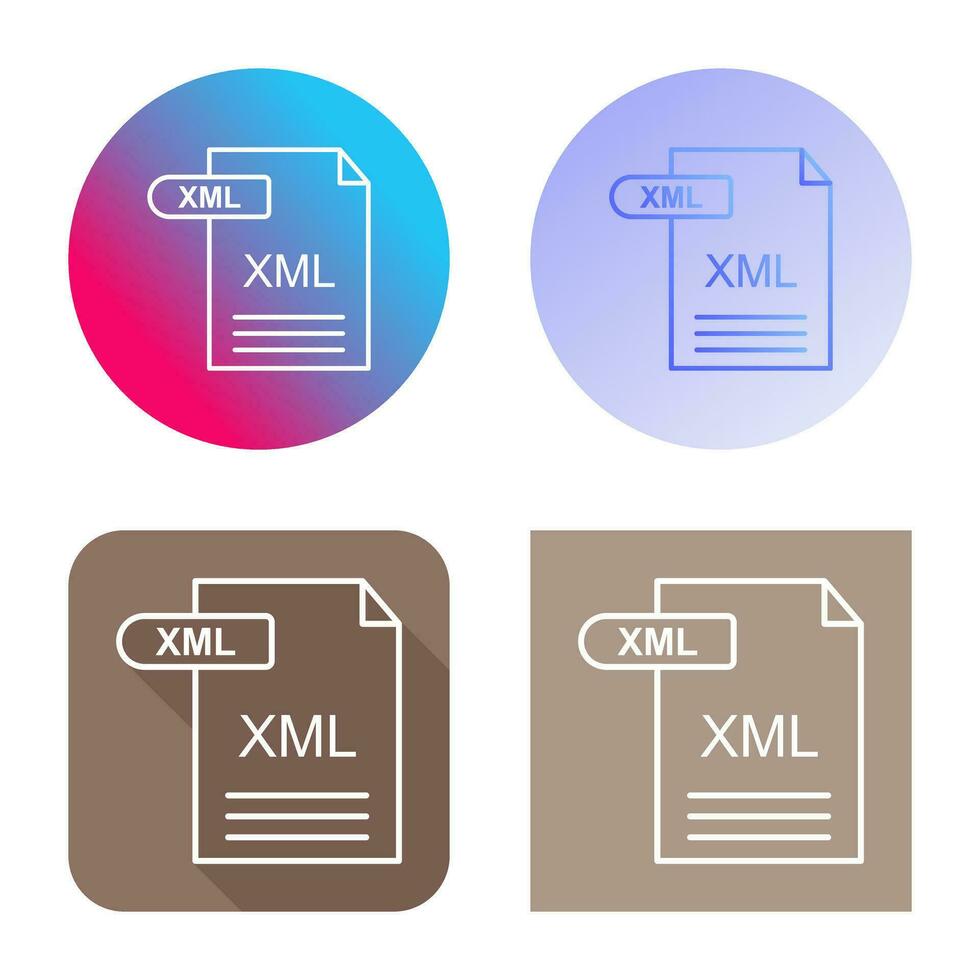 XML Vector Icon
