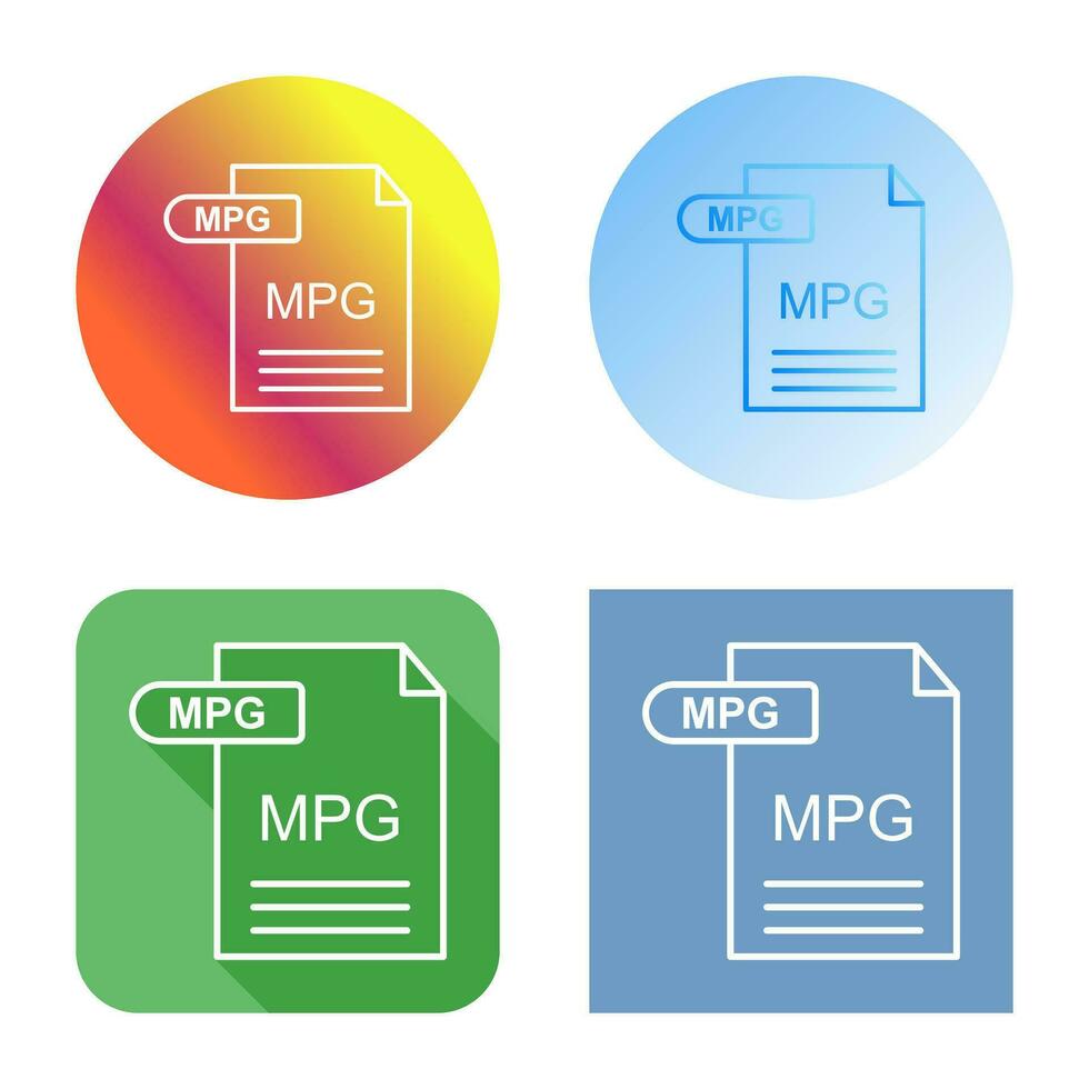 MPG Vector Icon