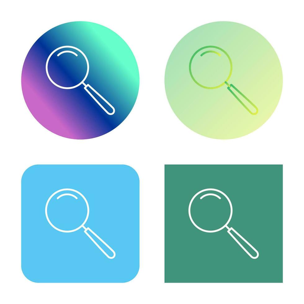 Unique Magnifier Vector Icon