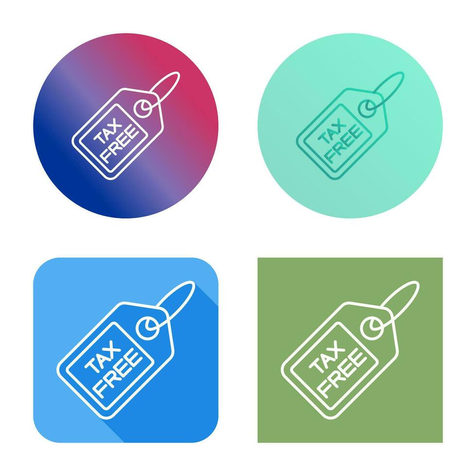 Tax Free Vector Icon